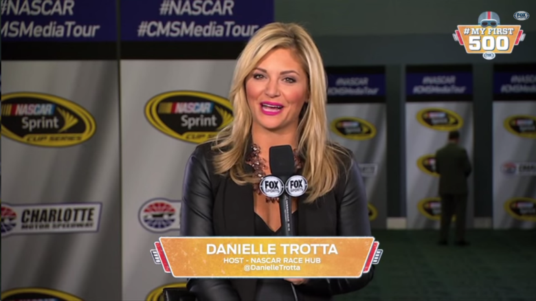 Danielle Trotta is a host for NASCAR studio shows on Fox Sports 1. (YouTube)