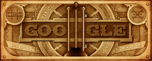 Google Doodle Alessandro Volta