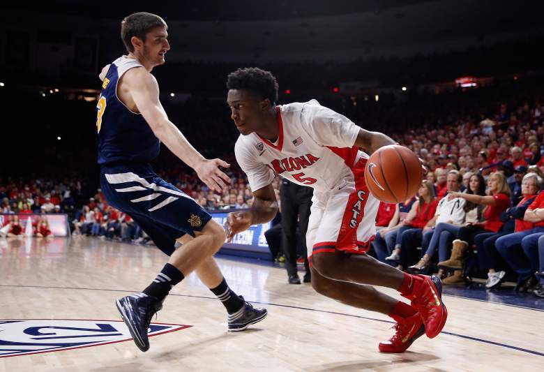 Freshman Stanley Johnson and the Arizona Wildcats are the top seed in this week's Pac-12 Conference Tournament. (Getty)