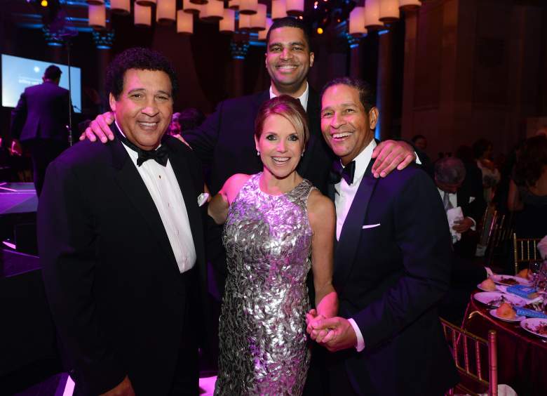 Greg and Bryant Gumbel with Katie Couric. (Getty)