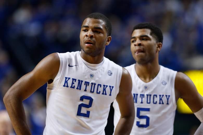 Aaron and Andrew Harrison of Kentucky. (Getty)