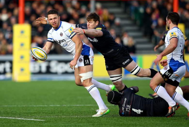 Hayden Smith makes a tackle in a recent Aviva Premiership match. (Getty)