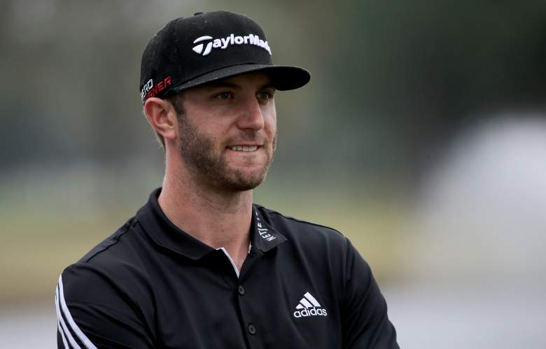 Dustin Johnson hit a hole-in-one Saturday at the WGC Cadillac Championship. (Getty)