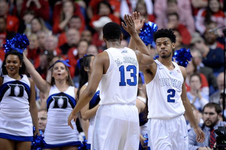 Duke squares off with Robert Morris Friday night. (Getty)