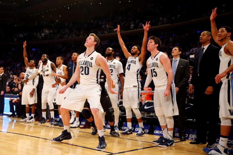Villanova has reason to celebrate; the Wildcats are a No. 1 seed and heavy favorite in their opening game. (Getty)