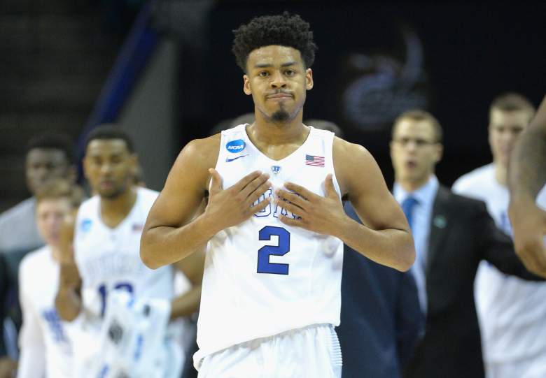 Quinn Cook and top-seeded Duke are favored by a handful of points over No. 5 seed Utah. (Getty)
