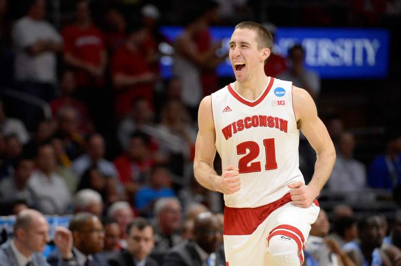 Josh Gasser and top-seeded Wisconsin are underdogs to No. 2 Arizona in their Elite 8 matchup Saturday. (Getty)