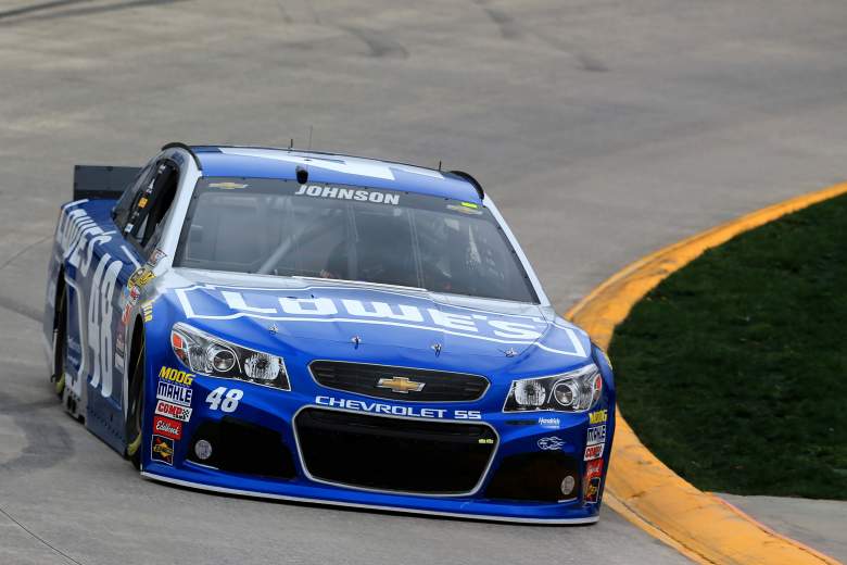 Jimmie Johnson is considered the favorite for Sunday's STP 500 at Martinsville Speedway. (Getty)