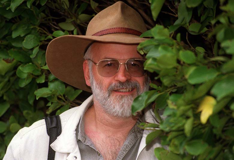 Pratchett pictured in 1998. (Getty)