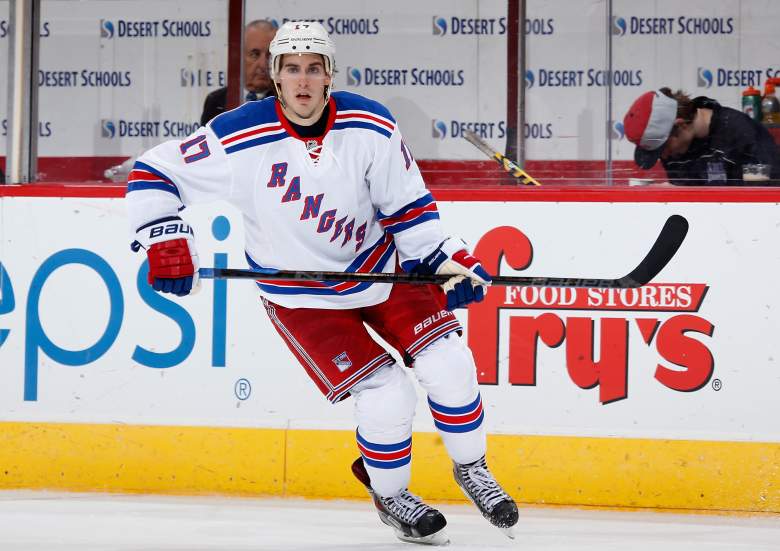 John Moore was traded to the Arizona Coyotes. (Getty)