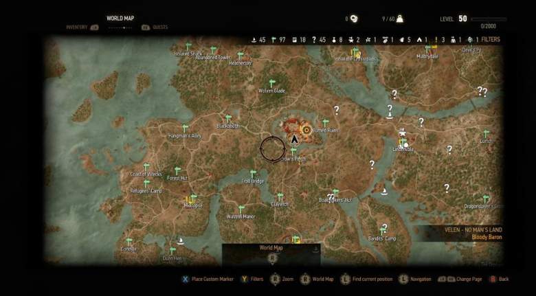 The Witcher 3 Map