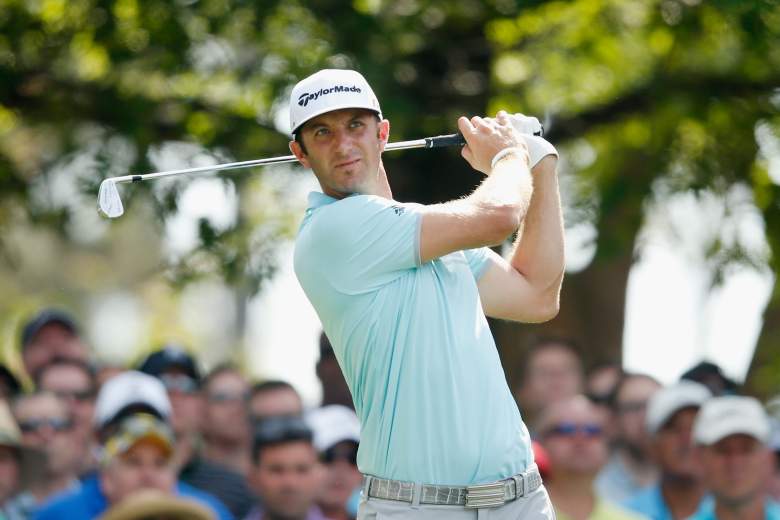 Dustin Johnson put himself near the top of the leaderboard with a solid second round at the Masters. (Getty)
