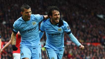 Watch: Sergio Aguero Scores Goal For Man City vs. Man United