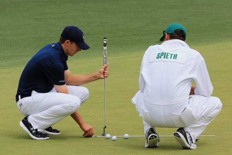 Greller and Spieth at the Masters. (Getty)
