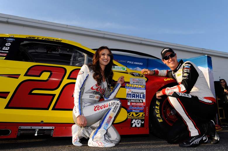 Joey Logano won the pole for Saturday's Toyota Owners 400. (Getty)