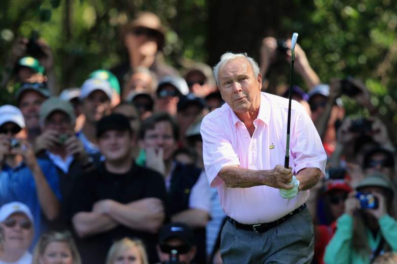 Four-time green jacket winner Arnold Palmer. (Getty)