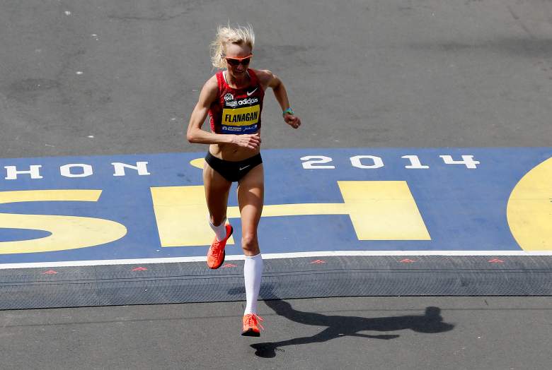 The United States' Shalane Flanagan finished 7th in last year's women's elite race at the Boston Marathon. (Getty)