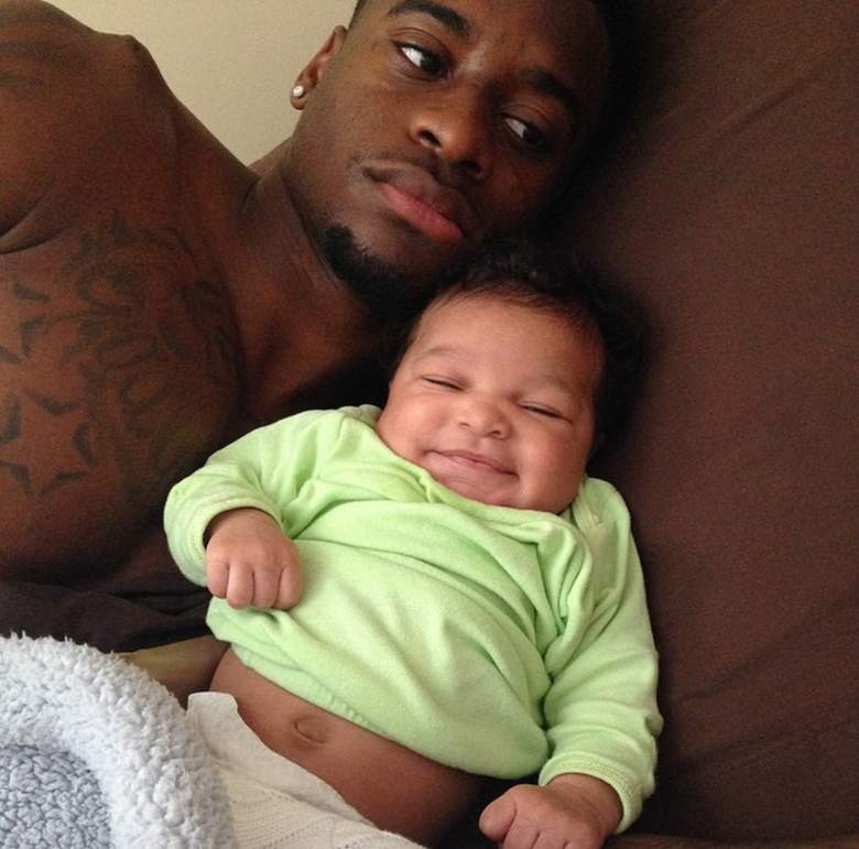 Louisville Cardinals wide receiver DeVante Parker with his daughter. (Instagram/vante9)