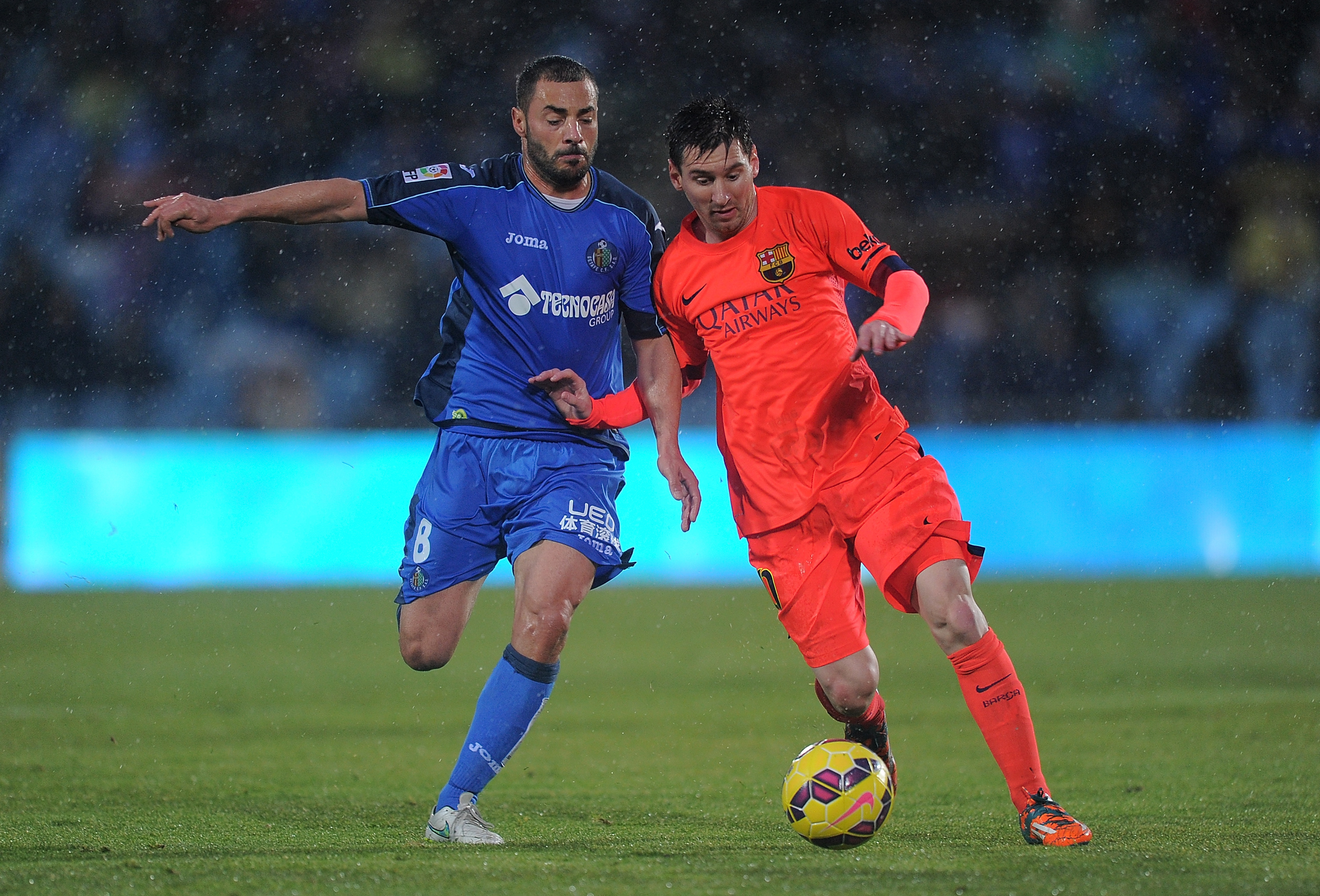 La Liga Barcelona vs Getafe. Ласен Синес Испания.