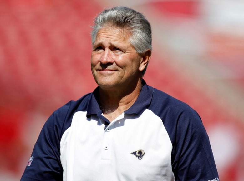 Nolan Cromwell during his NFL coaching stint with the Rams. (Getty)