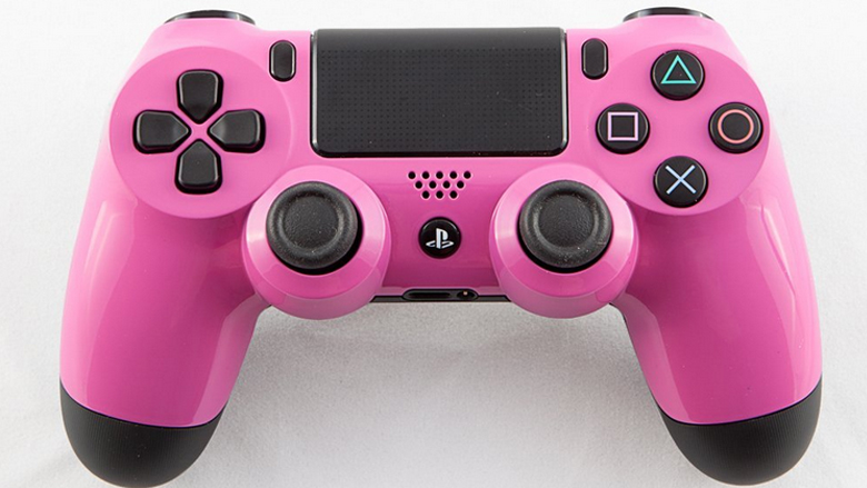 pink ps4 controller