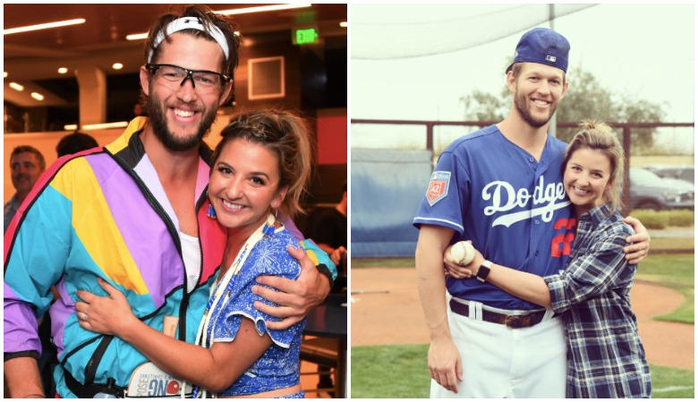 Clayton Kershaw with his wife and their daughter ST 2015