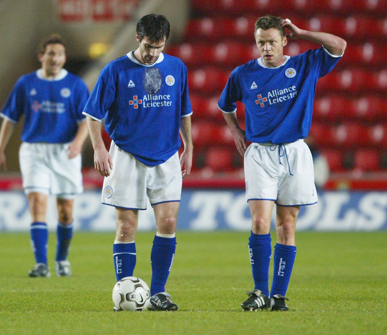 Former Leicester stars Keith Gillespie and Paul Dickov. (Getty)