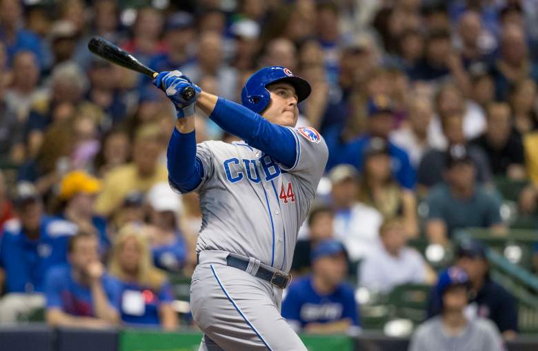 Cubs 1B Anthony Rizzo has made a habit of crushing Brewers pitching. (Getty)