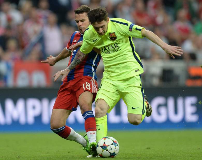 Lionel Messi has 42 goals and 18 assists in La Liga action this year. (Getty)