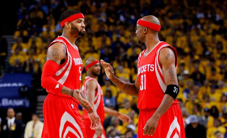 Josh Smith L) is averaging 13 points and six rebounds in just 23 minutes per game in the playoffs. GGetty)