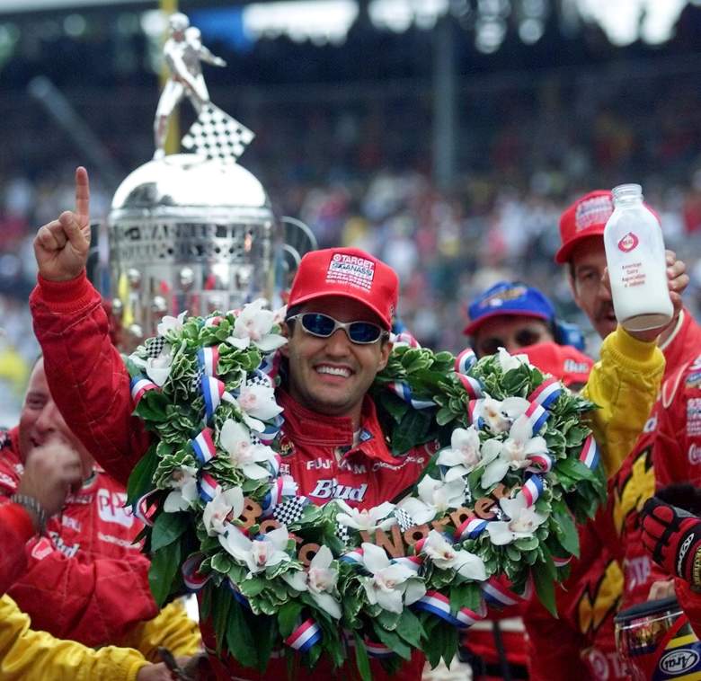 Juan Pablo Montoya won the Indy 500 as a rookie in 2000. (Getty)