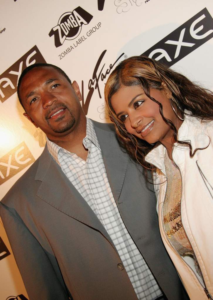 Mark Jackson and his wife, Desiree Coleman, at an event in 2005. (Getty)