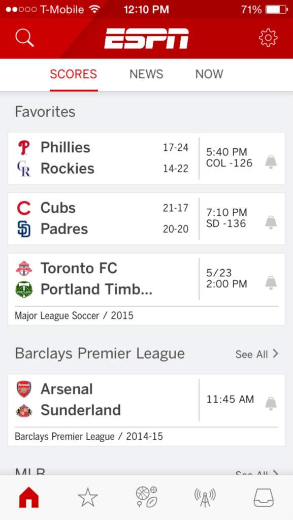 free sports apps, score updates, fantasy sports, ESPN