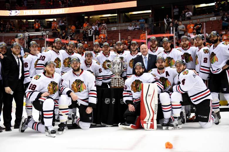The Chicago Blackhawks are favored to win the Stanley Cup Final. (Getty)