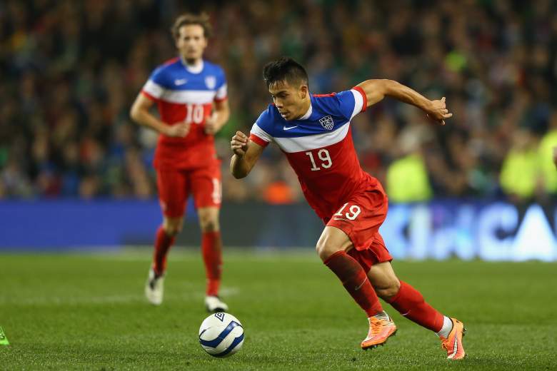 Bobby Wood was the hero for the US against the Netherlands. (Getty)