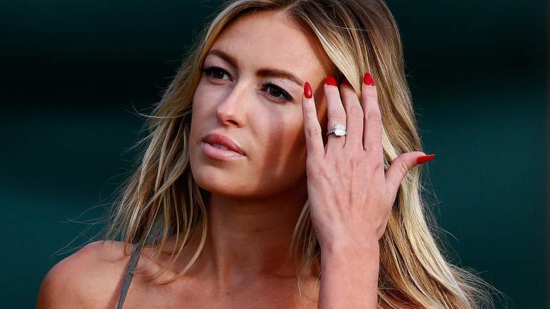 Paulina Gretzky supports fiance Dustin Johnson as he finishes second 2015 US Open at Chambers Bay. (Getty)