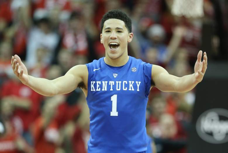 Devin Booker telling NBA teams to come and get him. (Getty)