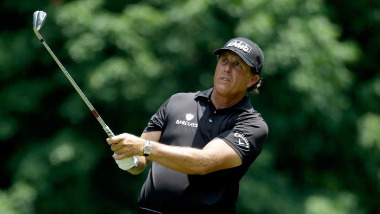 Phil Mickelson tees off at 1:16 p.m. Eastern on Thursday from Tee 1 with Rickie Fowler and Hideki Matsuyama. (Getty)