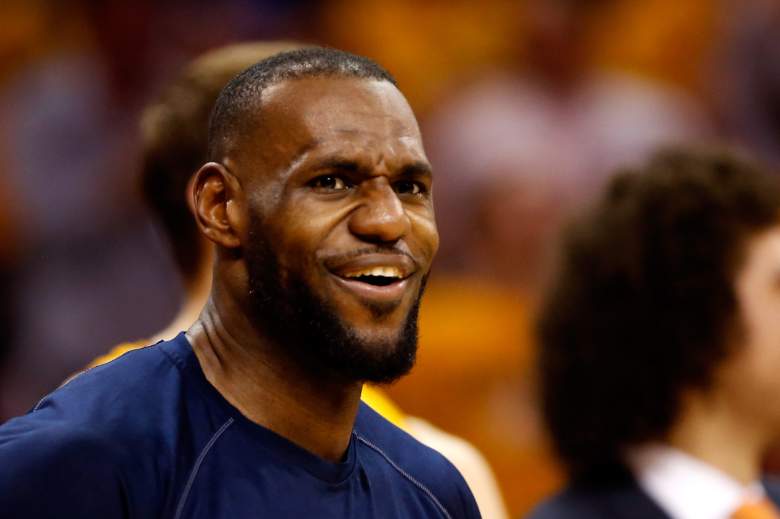 Lebron's face after he looks at his bank account. (Getty)