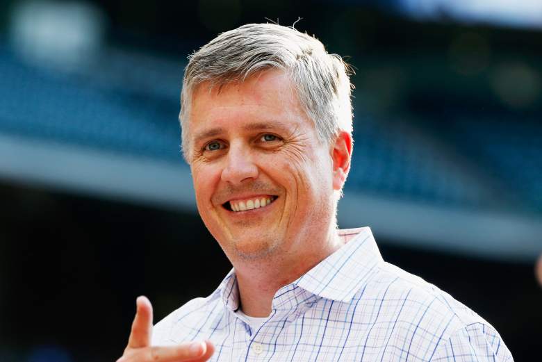 HOUSTON, TX - JUNE 02:  Houston Astros general manager Jeff Luhnow waits on the field prior to the start of their game against the Baltimore Orioles at Minute Maid Park on June 2, 2015 in Houston, Texas.  (Photo by Scott Halleran/Getty Images)