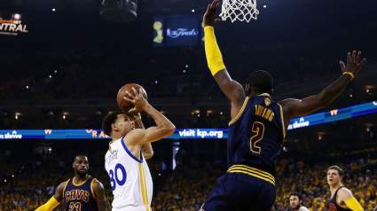 WATCH: Kyrie Irving’s Block on Steph Curry