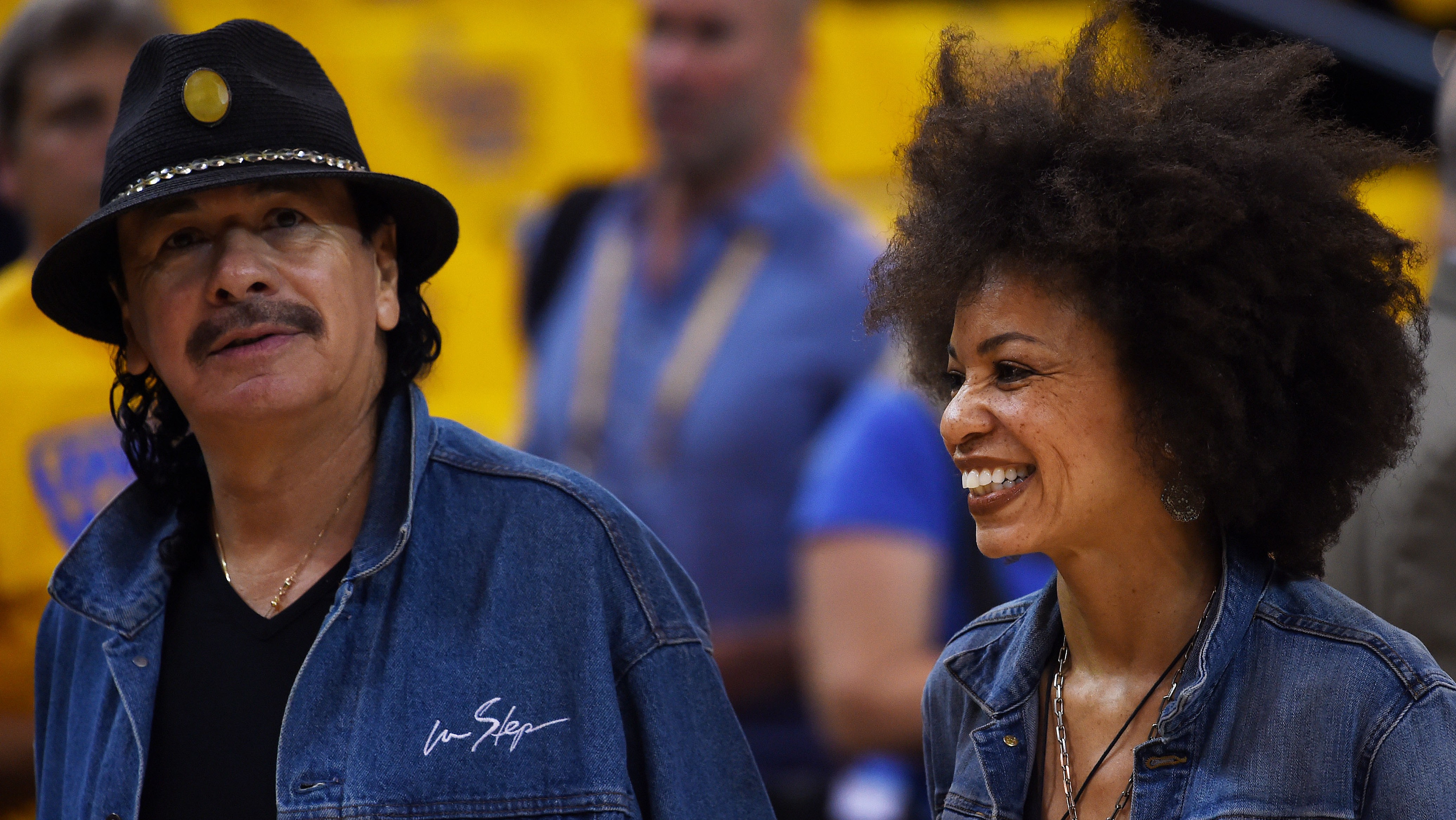 NBA Finals 2016 Game 2: Carlos Santana & Cindy Blackman Santana to