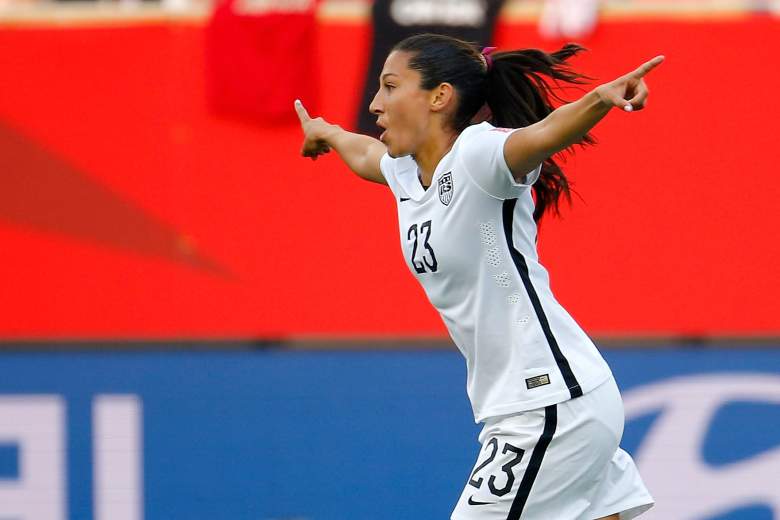 Christen Press scored a goal in the United States' first match. (Getty)