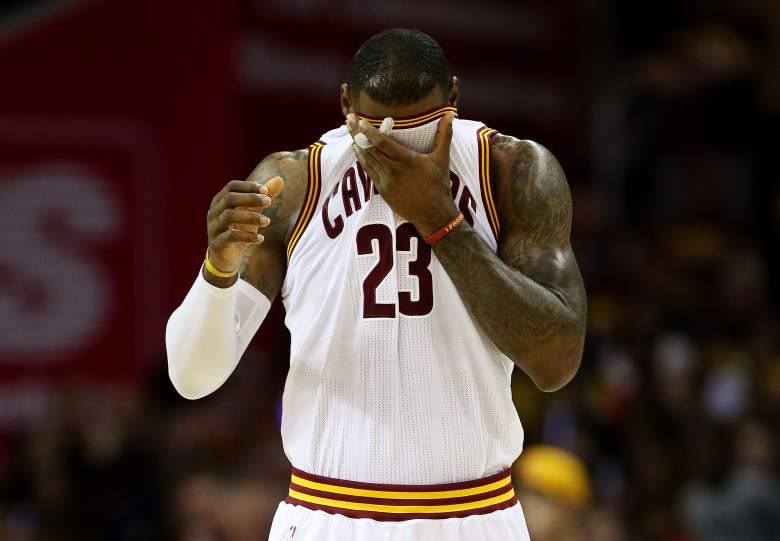 Things are not looking good for Lebron James in Game 6 of the NBA Finals. (Getty)