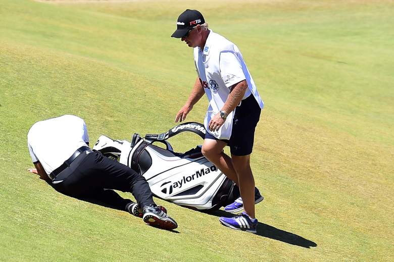 Jason Day collapsed during on the last hole of his round Friday at the U.S. Open. He was able to finish after several minutes on the ground. (Getty)