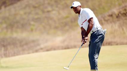 What did Tiger Woods Shoot Friday at the US Open?