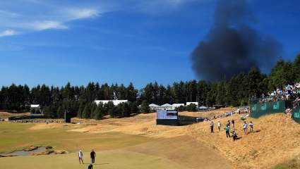 WATCH: Fire Burns Near Chambers Bay During the U.S. Open
