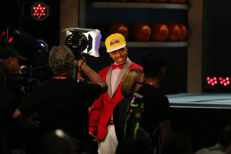 Guard D'Angelo Russell was the Lakers' first round pick in the NBA Draft. (Getty)
