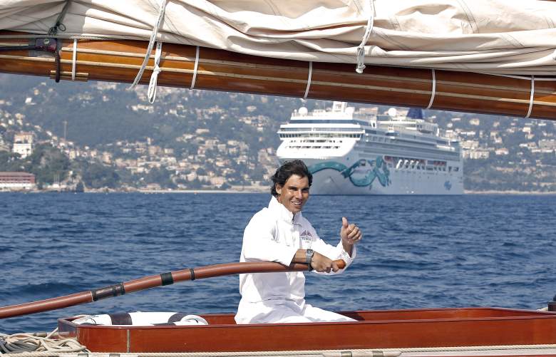 Nadal sailing on the Med off the Cote d’Azur. Tough. Getty)