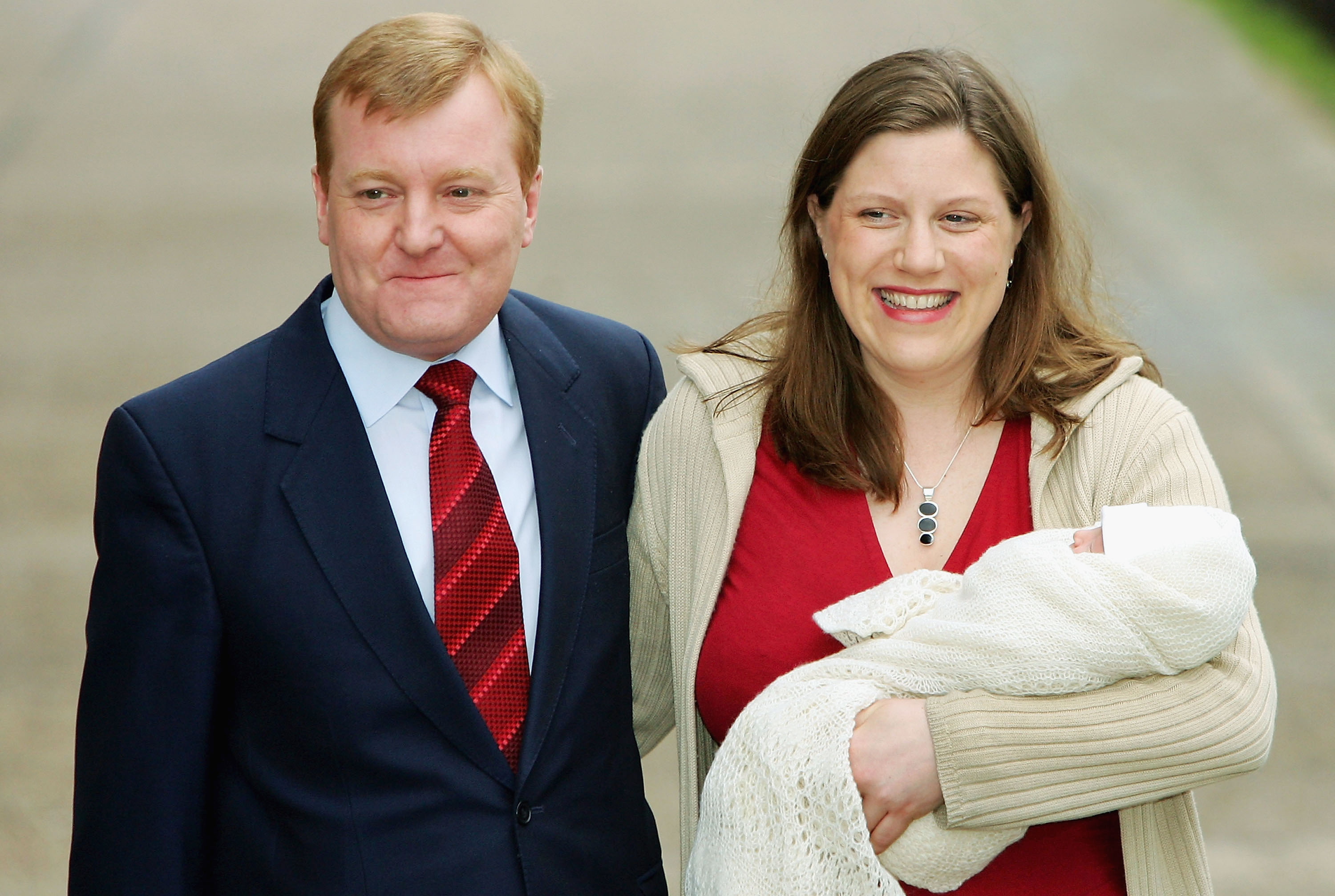 Kennedy with his now ex-wife, Sarah, and their newborn son, Donald.  (Getty)